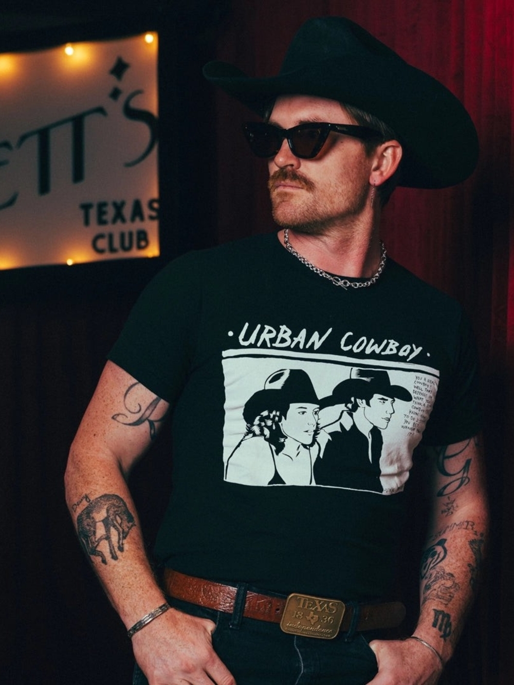 'Urban Cowboy' Vinyl Ranch Graphic Tee